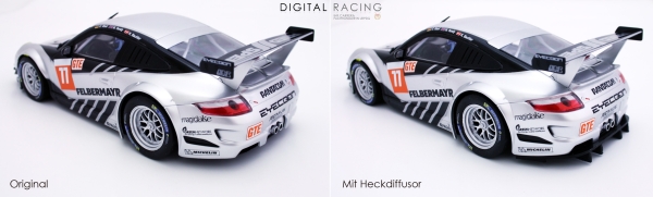 Heckdiffusor für Carrera D124 Porsche GT3 RSR