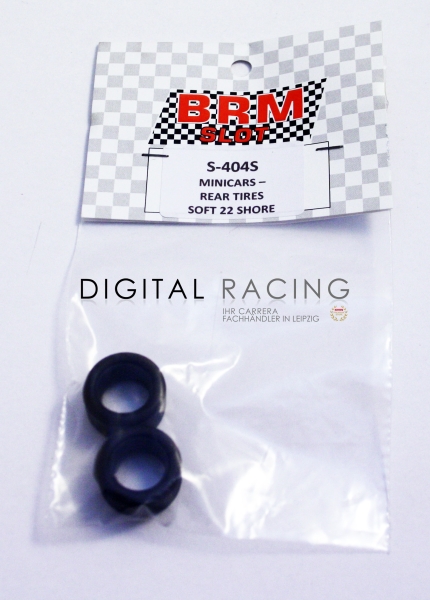 BRM 1:24 Reifen NSU TT / Simca / R8 (hinten) 22 Shore Soft - 2 Stück