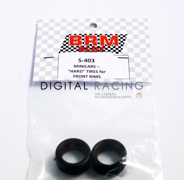 BRM 1:24 Reifen NSU TT / Simca / R8 / Mini (Vorne,Hart) Ø22.5x9.5mm - 2 Stück