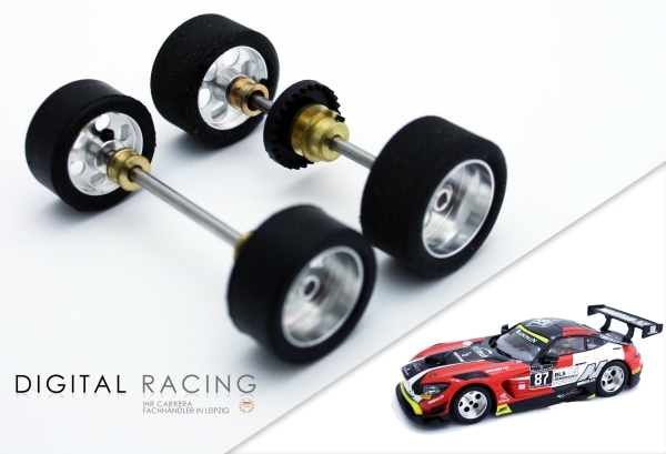 Tuningkit für Carrera 1:32 GT3 Fahrzeuge ( Vorder + Hinterachse )
