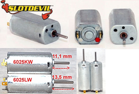 Slotdevil 6025KW Minimotor 25000u / 0,17A 90g/cm Drehm. (KW)