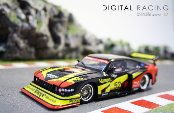 Carrera Digital 132 Ford Capri Zakspeed Turbo Mampe-Ford-Zakspeed-Team No.52