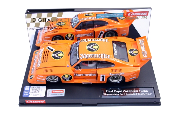 Carrera Digital 124 Ford Capri Zakspeed Turbo Jägermeister Racing Team No.1