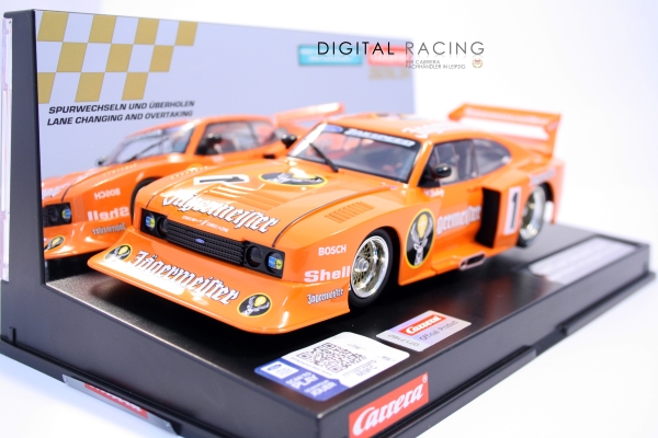 Carrera Digital 124 Ford Capri Zakspeed Turbo Jägermeister Racing Team No.1