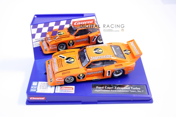 Carrera Digital 132 Ford Capri Zakspeed Turbo Jägermeister Racing Team No.1