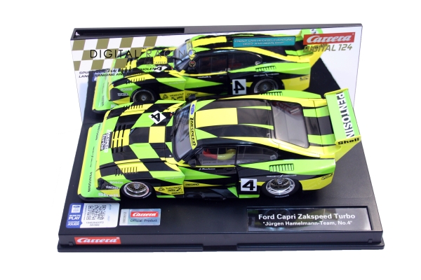 Carrera Digital 124 Ford Capri Zakspeed Turbo "Jürgen Hamelmann-Team No. 4"
