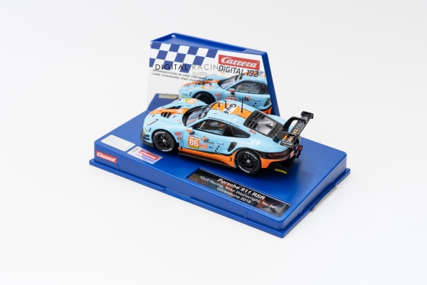 Carrera Digital 132 Porsche 911 RSR &quote;Gulf Racing No.86&quote; Silverstone 2018
