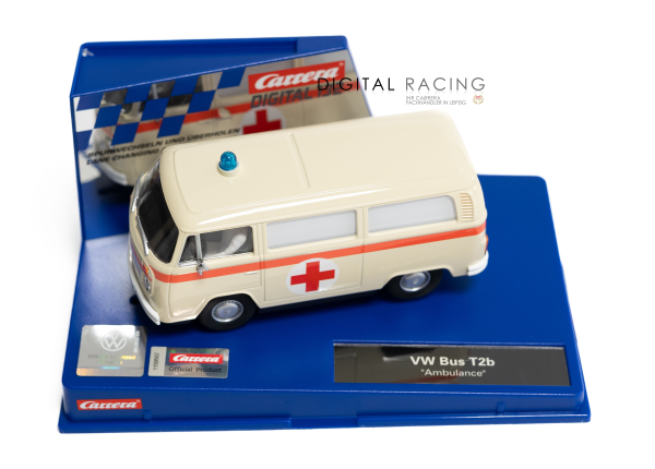 Carrera Digital 132 VW BUS T2b Krankenwagen Rotes Kreuz