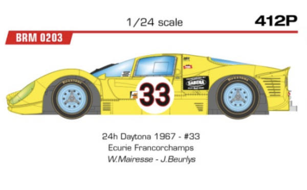 BRM 1:24 F 412P No.33