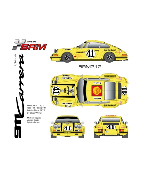 BRM 1:24 Porsche 911 RSR Toad Hall Racing No.41