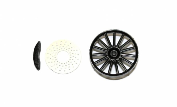 Sloting Plus Felgeneinsatz Le Mans mit Bremsscheibe / 4 Stück