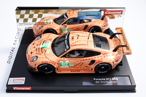 Carrera Digital 124 Porsche 911 RSR Nr. 92 Le Mans 2018