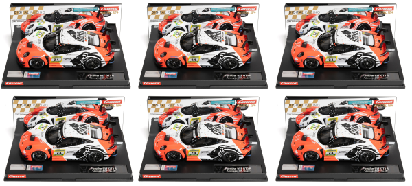 6x Carrera Digital 124 Porsche 911 GT3 R "Lionspeed GP No.24" - Bundle