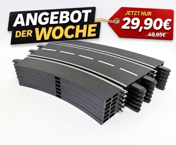 Carrera Evolution Digital 124 / 132 Kurve 2/30° Set / 6 Stück