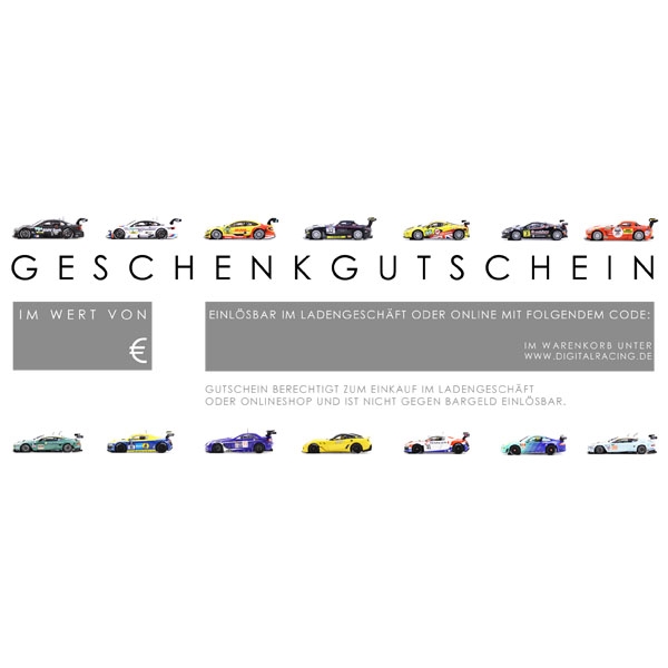 Geschenkgutschein - Digital Racing