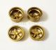 BRM 1:24 Felgeneinsätze Ø15,8mm Goldfarben / 4 Stück