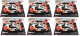 6x Carrera Digital 124 Porsche 911 GT3 R "Lionspeed GP No.24" - Bundle