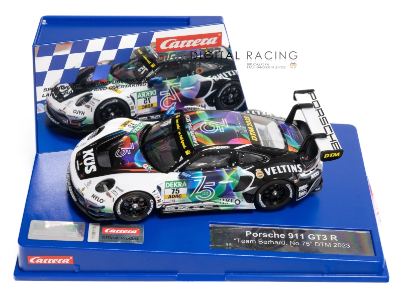 Carrera Digital 132 – Porsche 911 GT3 R Team Bernhard N°75 – Échelle 1/32 – Feux Fonctionnels – Dès 8 Ans