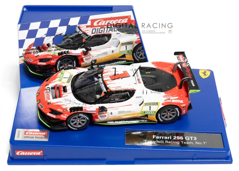 Carrera Digital 132 Ferrari 296 GT3 AF Corse N°21 – Voiture Slot 1:32 Avec Feux Fonctionnels