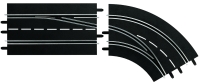 Carrera Digital 124/132 Spurwechselkurve (2-teilig) Rechts / Außen nach Innen