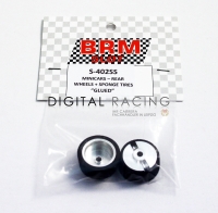 BRM 1:24 Kompletträder (Moosgummi) NSU TT / Simca / R8  - 2 Stück