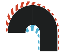 Carrera Hybrid Haarnadelkurve 180 Grad L/R