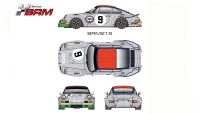 BRM 1:24 Porsche 911 RSR Martini No.9
